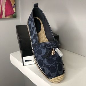 Coach Carson Signature Denim Espadrille